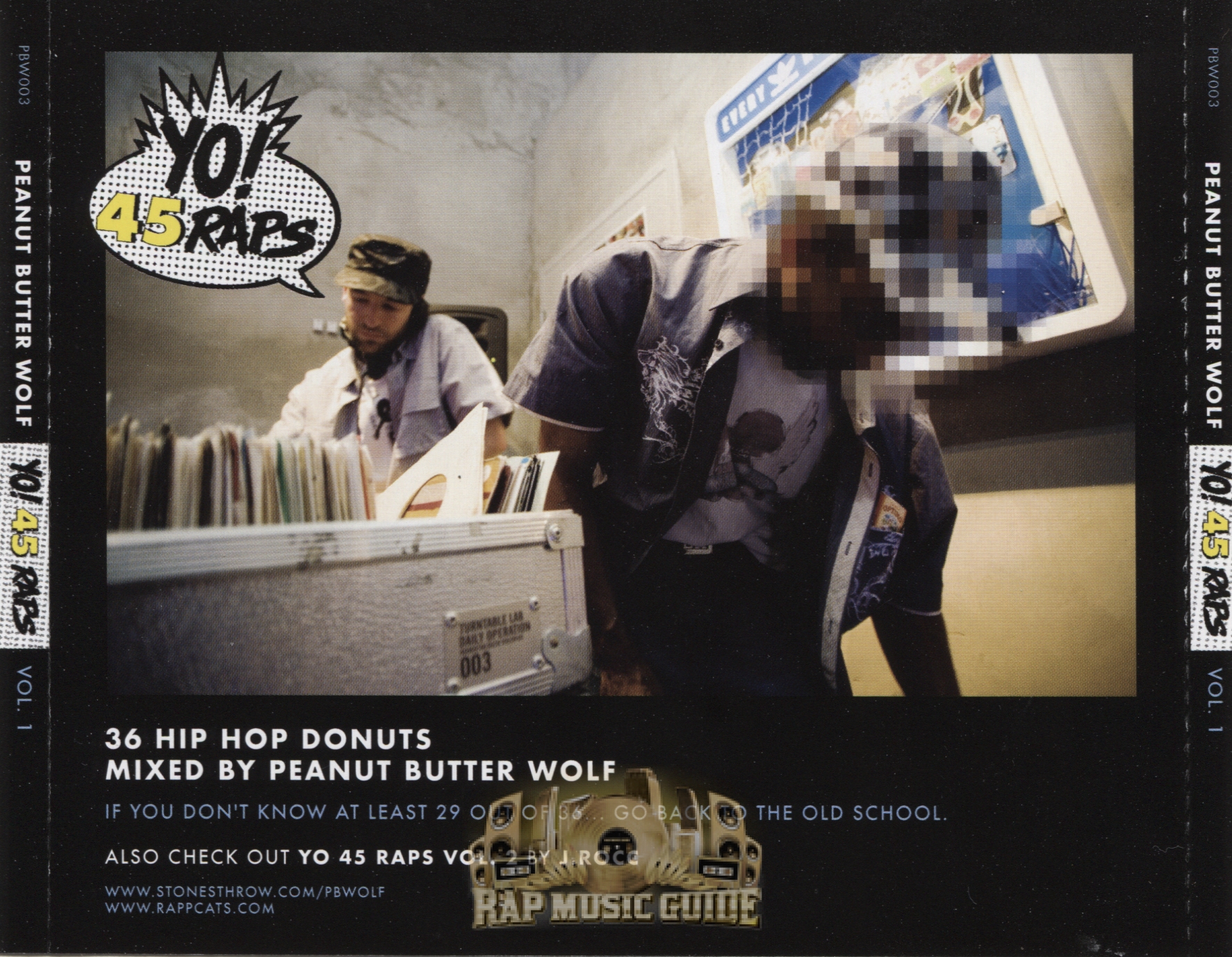 Peanut Butter Wolf - Yo! 45 Raps Vol. 1: CD | Rap Music Guide